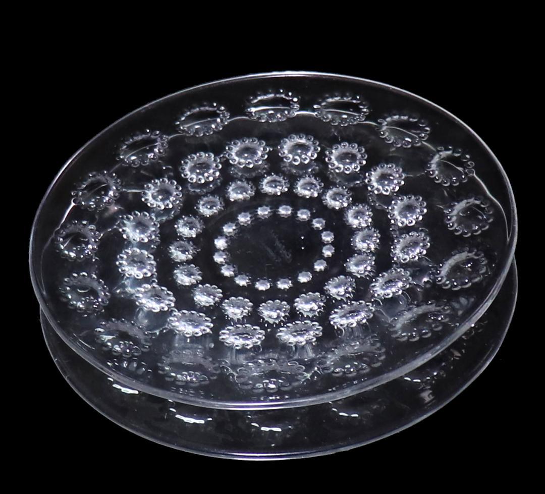 ルネ・ラリック 激レア 高級硝子皿18cmプレート アスター1935年サインあり