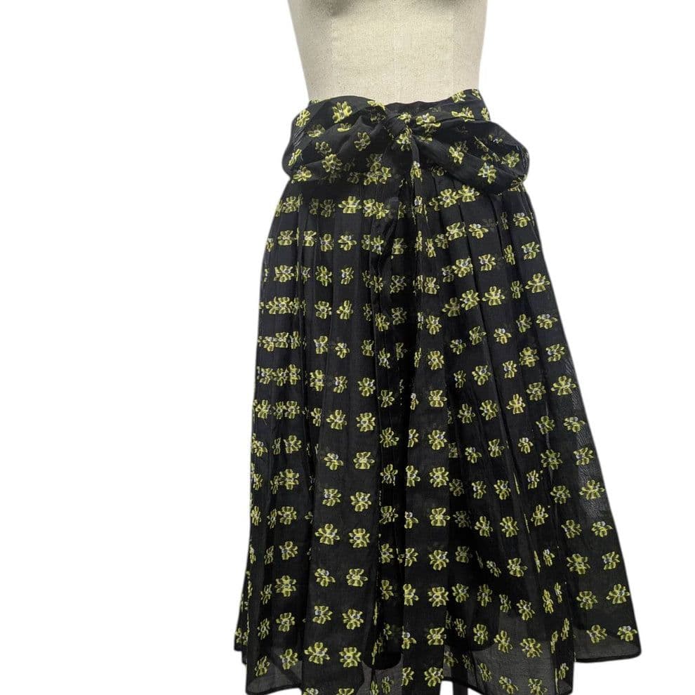 CECILIE BAHANSEN セシリーバンセン 花柄 スカート ブラック