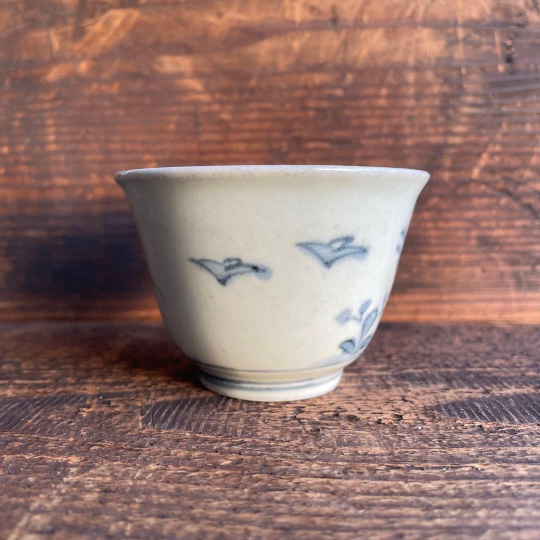 くらわんか猪口 蕎麦猪口 盃 肥前磁器 古伊万里 波佐見焼 初期伊万里 骨董