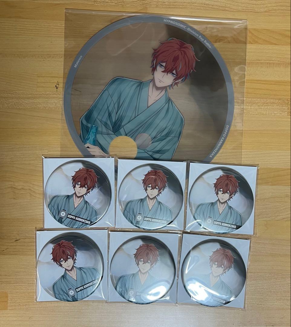 ヒプノシスマイク ヒプムビカフェ 観音坂独歩 うちわ 缶バッジ 8th 8周年