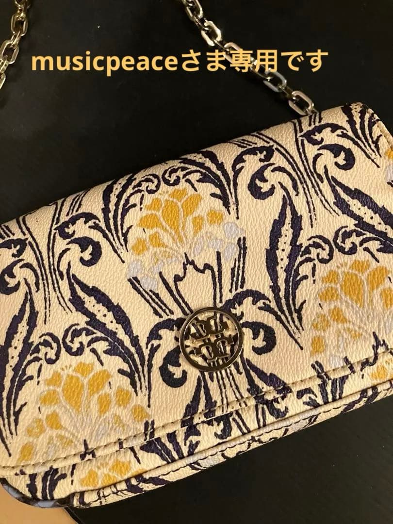 ＊トリーバーチ Tory Burch 花柄チェーン付ショルダーバッグ＊
