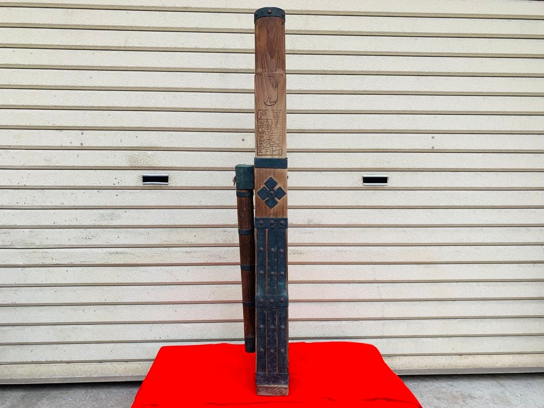 ☆希少 江戸期 龍吐水 木製 手押しポンプ 水弾器 雲龍水 時代 アンティーク☆