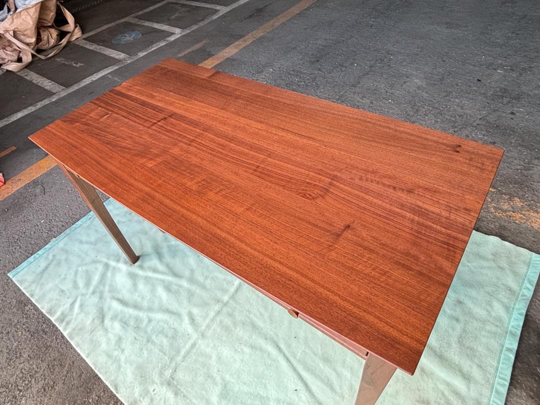 手渡し可 高級家具 旭川家具 北匠工房 チュラン デスク ブラウン 美品