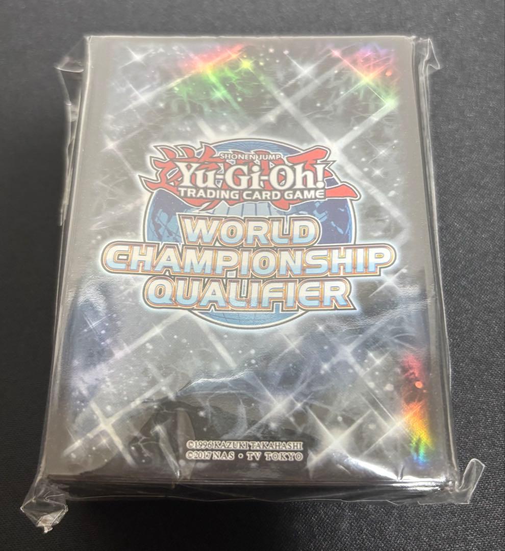 遊戯王 WORLD CHAMPIONSHIP QUALIFIER スリーブ　黒