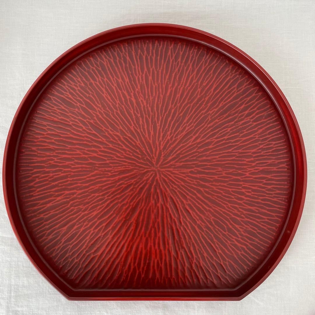 鎌倉彫 半月盆 5客セット