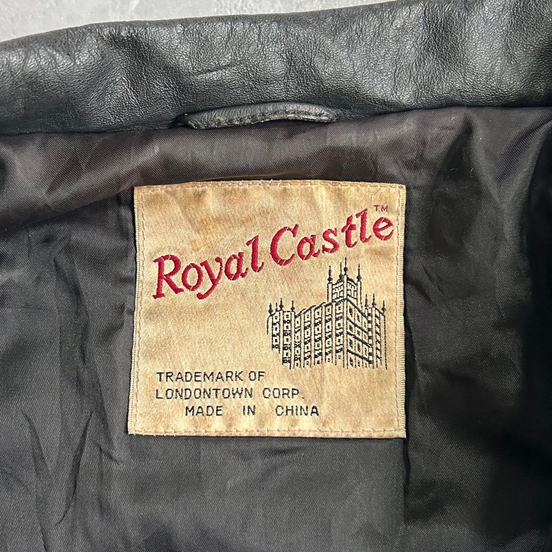 80s OLD レザージャケット ドリズラー スウィングトップ 短丈 古着 黒