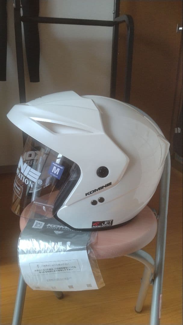未使用品 コミネ HK-1651ジェットヘルメット ホワイト サイズM