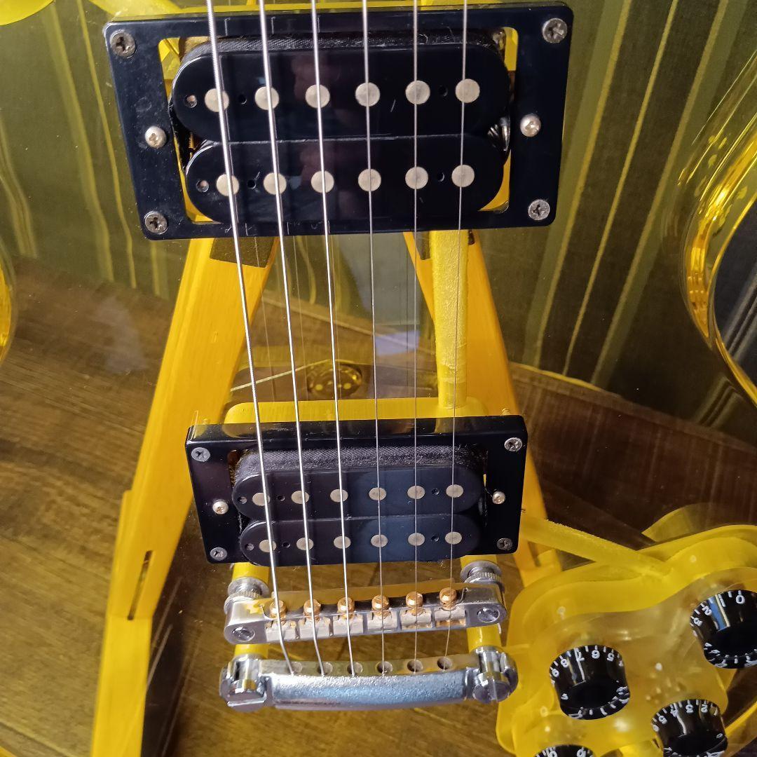 改造ギター GRECO レスポール CUSTOM カスタム クリア アクリル