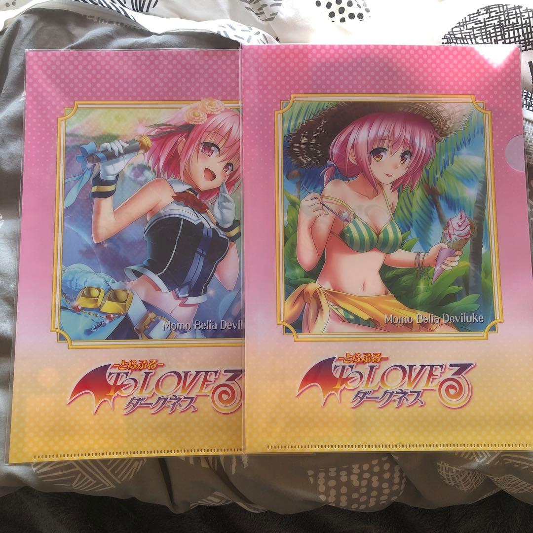 とらぶる　原画展　クリアファイル　to loveる　ダークネス　モモ　矢吹