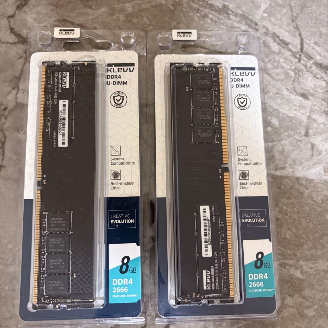 KLEVV DDR4-2666 8GB×2 16GB メモリ