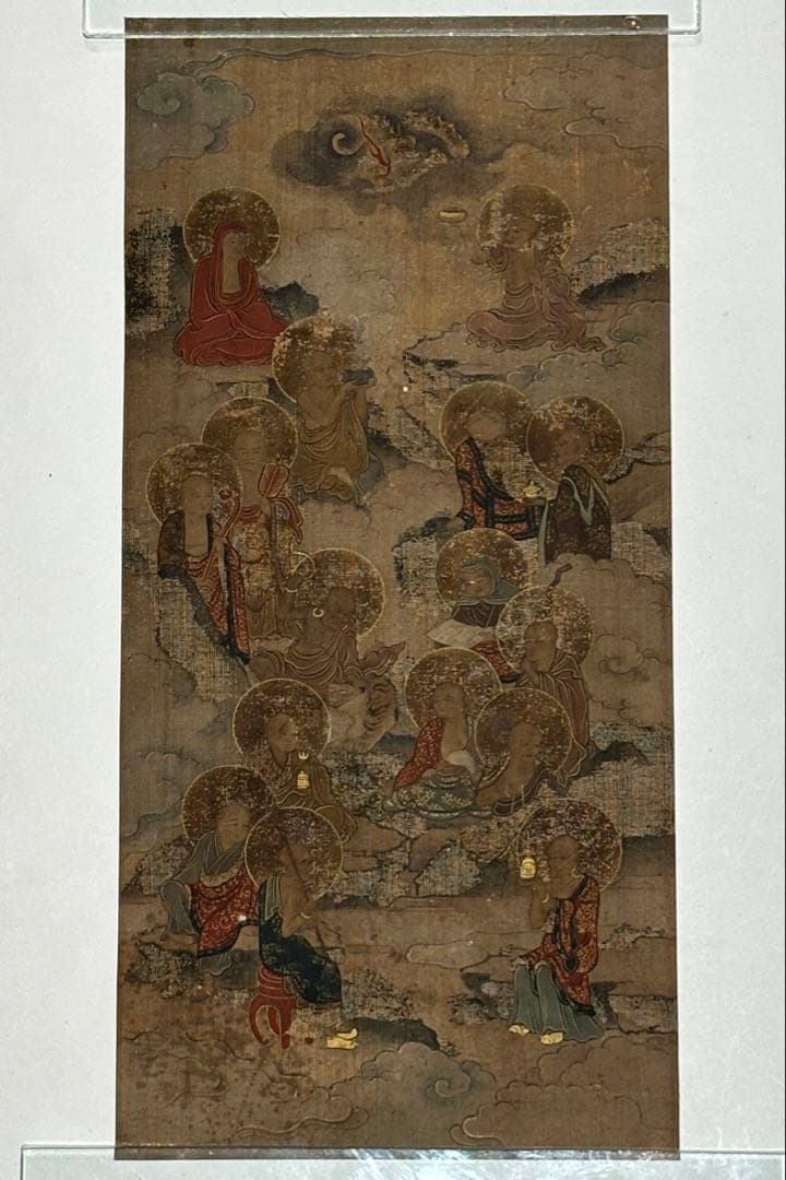 「十六羅漢図」江戸時代筆 1枚|仏教美術 仏像 和本 古画 日本画 中国美術