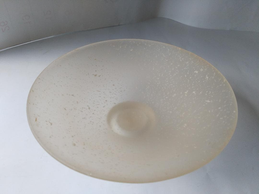 山下富生 硝子製茶碗 玻璃の匠 茶道具 抹茶碗 硝子工芸 美品 です。