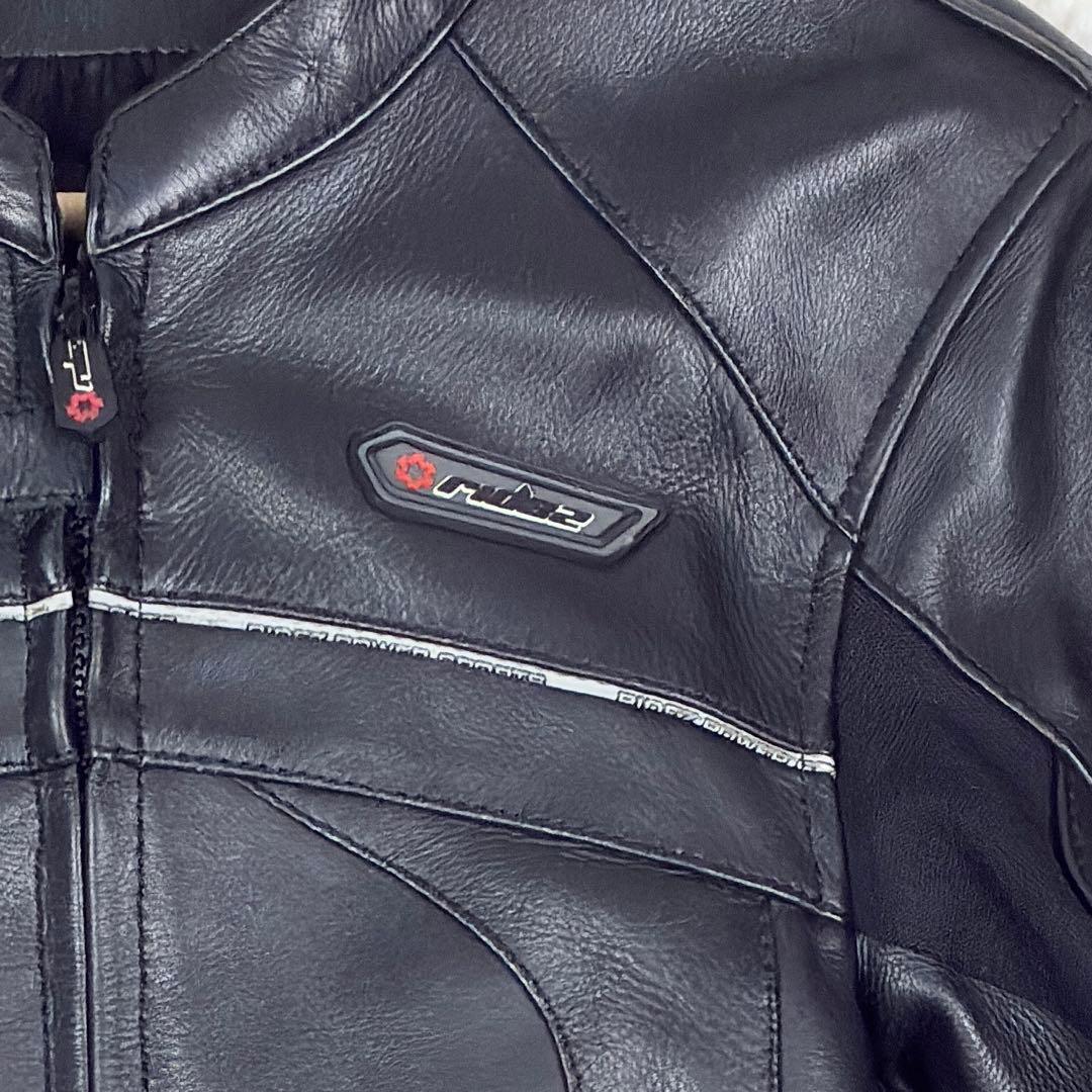 美品　RIDEZ　カウレザー　シングルライダース　レザージャケット　バイカー　L