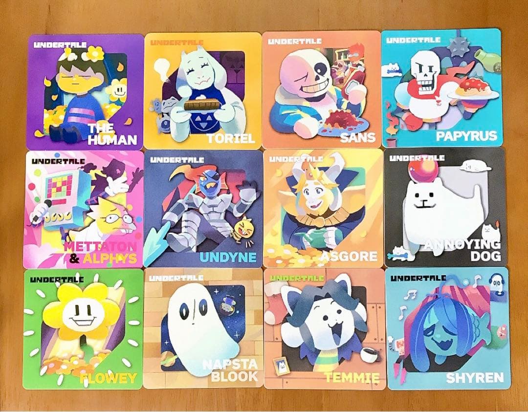 ゲーマー焼き GiGO渋谷 undertale アンテ コースター 12枚セット