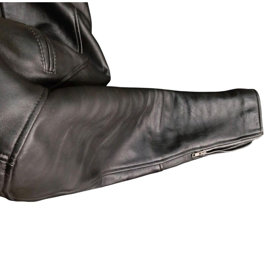 2XL✨Liugoo Leathers ボアライナー付 サイドジップ ライダース