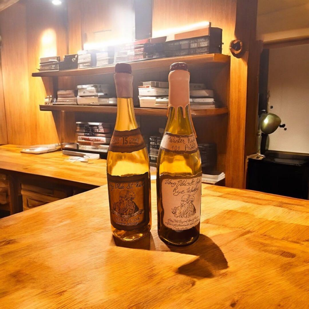 ベリーオールドセントニック15年、12年ウインターライ、竹鶴 21年の空瓶セット