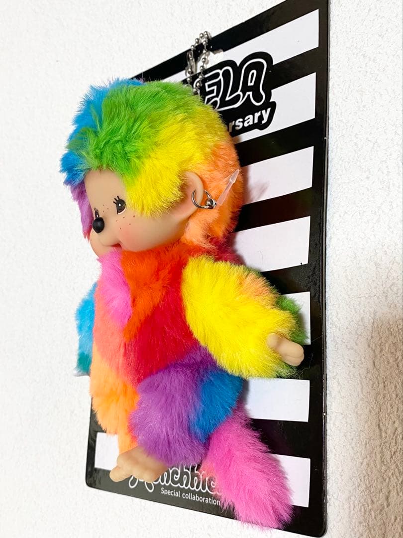 【配色 良】モンチッチ カエチッチ カラフルレインボーキーチェーン 木村カエラ