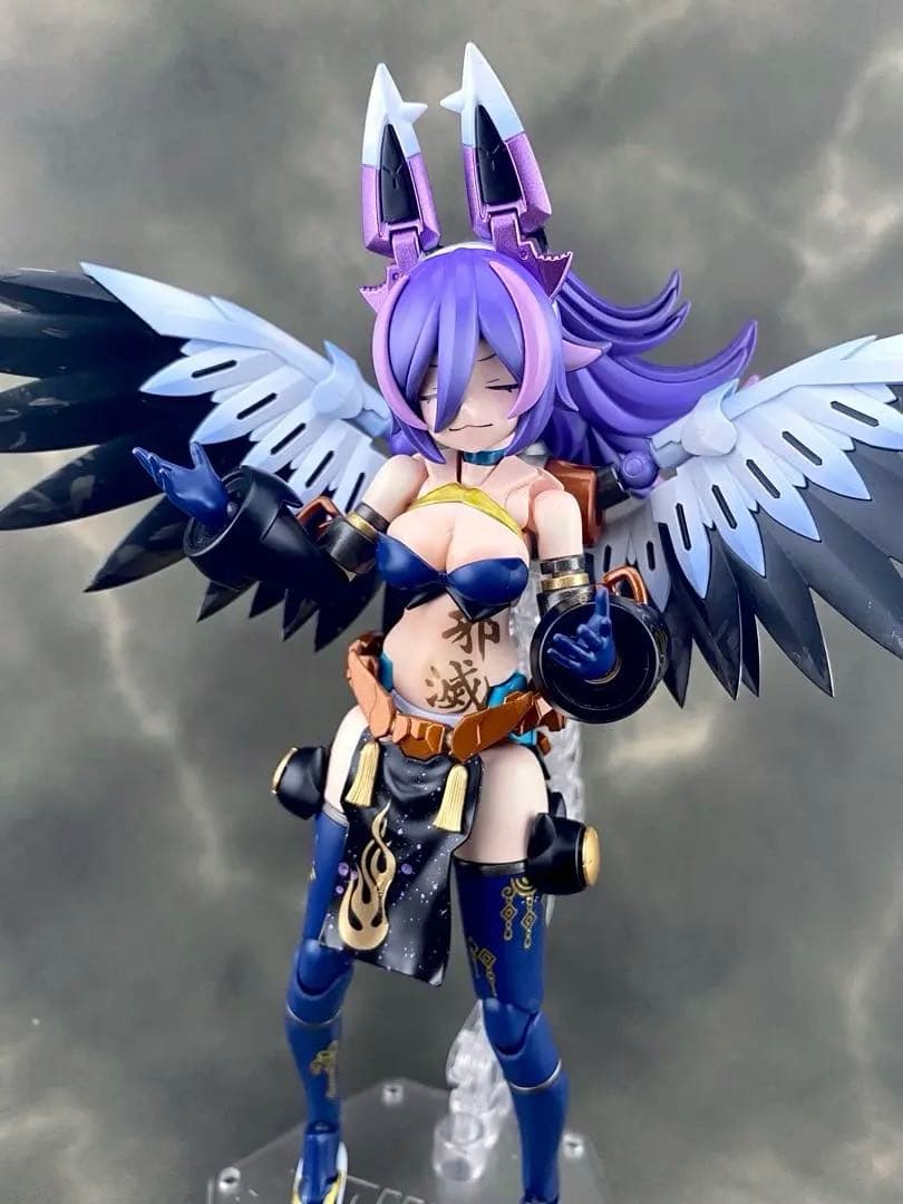 メガミデバイス　PUNI☆MOFU ラン［鴉天狗］塗装完成品