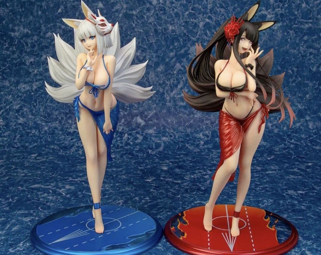 アズールレーン 加賀 常夏の殺生石 赤城 楽園の彼岸花 フィギュア 2体セット