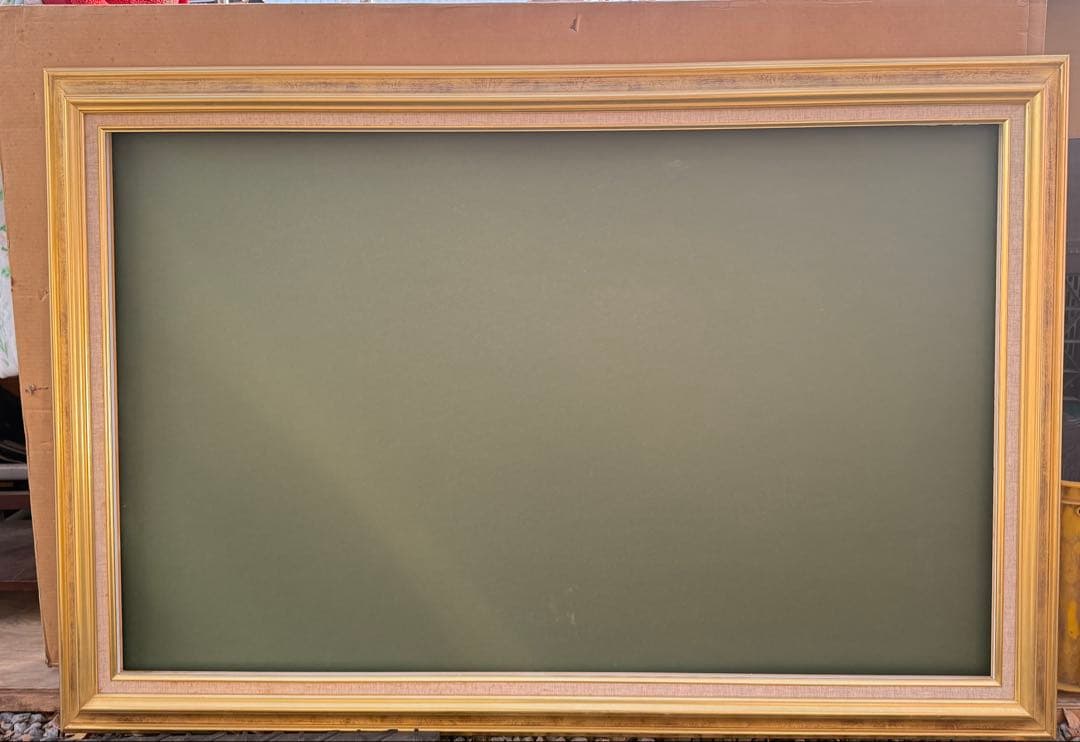 M50サイズ金色の大きな油彩額縁　送料込み1/27 倉庫① ガラス無し供箱付き