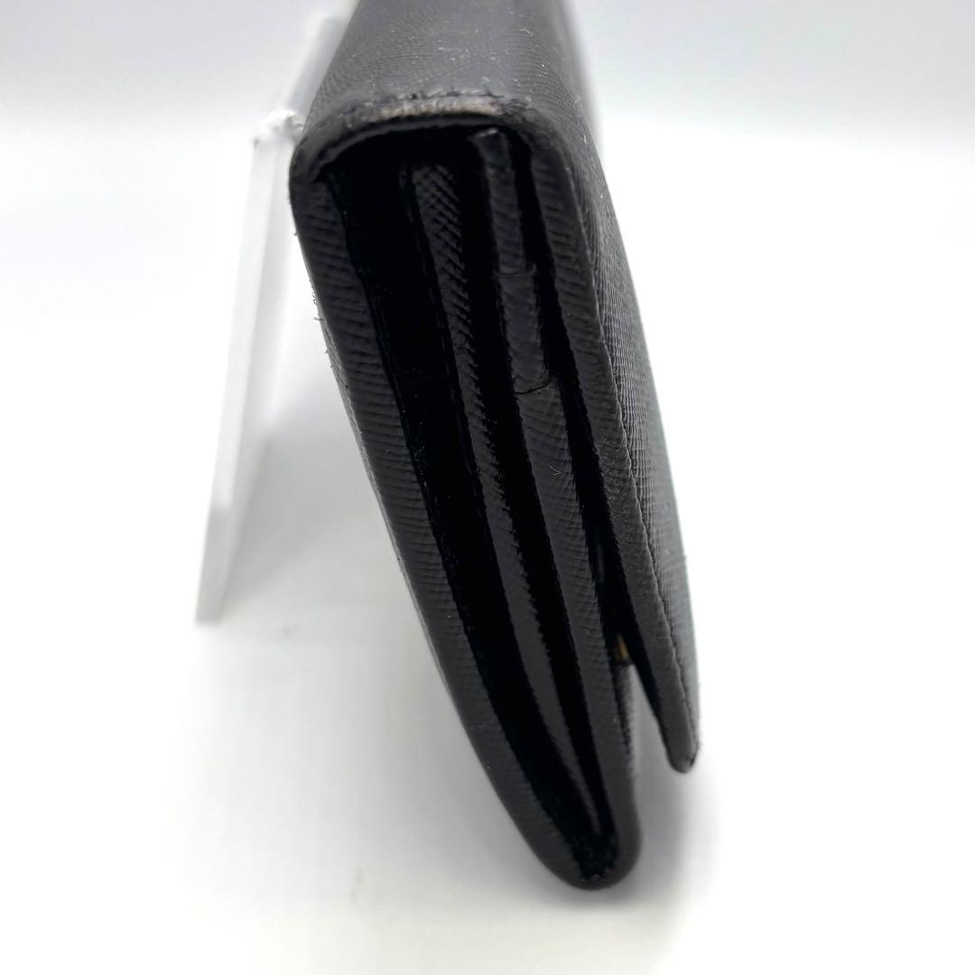 PRADA 長財布 サフィアーノレザー 黒 ロングウォレット レディース 本革