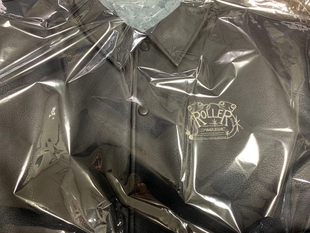 M ROLLER FAKE LEATHER COACH JACKET 木村拓哉