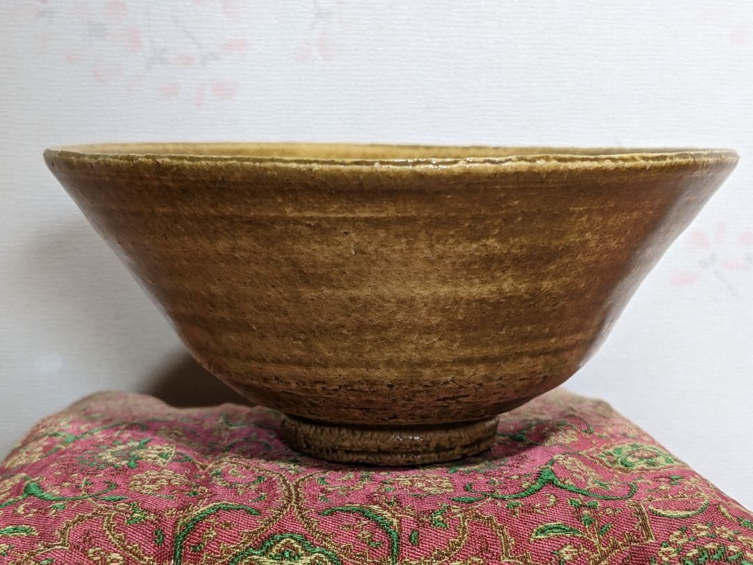 ⭐黄瀬戸 抹茶盌 年代物 茶道具 瀬戸焼 コレクション 骨董品 アンティーク