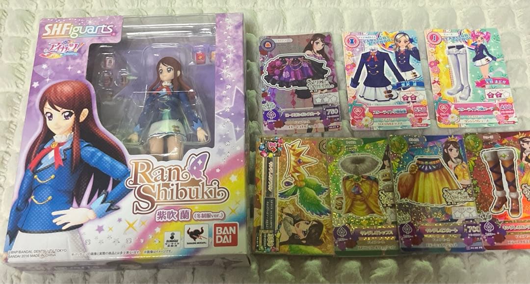 アイカツ　紫吹蘭　フィギュア　カード　プレミアム　ローズボンボン　キングレオ