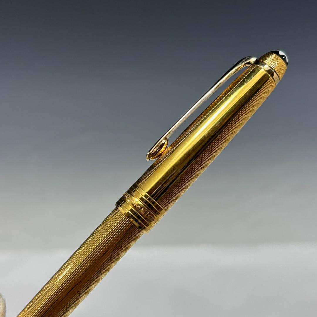 状態良【モンブラン本物】万年筆/マイスターシュテュック/ソリテール/ペン先K18