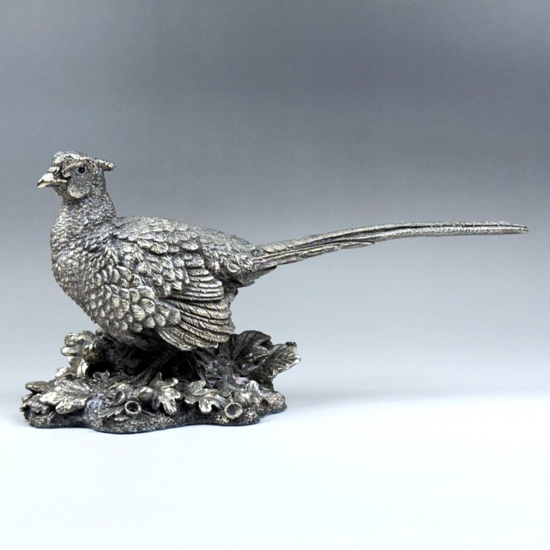 カントリーアーティスト スターリングシルバー 雉 キジ 436g 英国 純銀張り