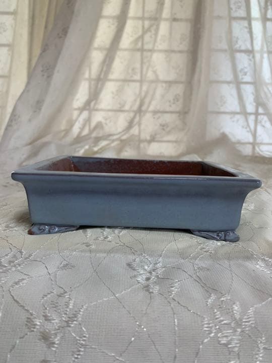 落款あり　長方　盆栽鉢