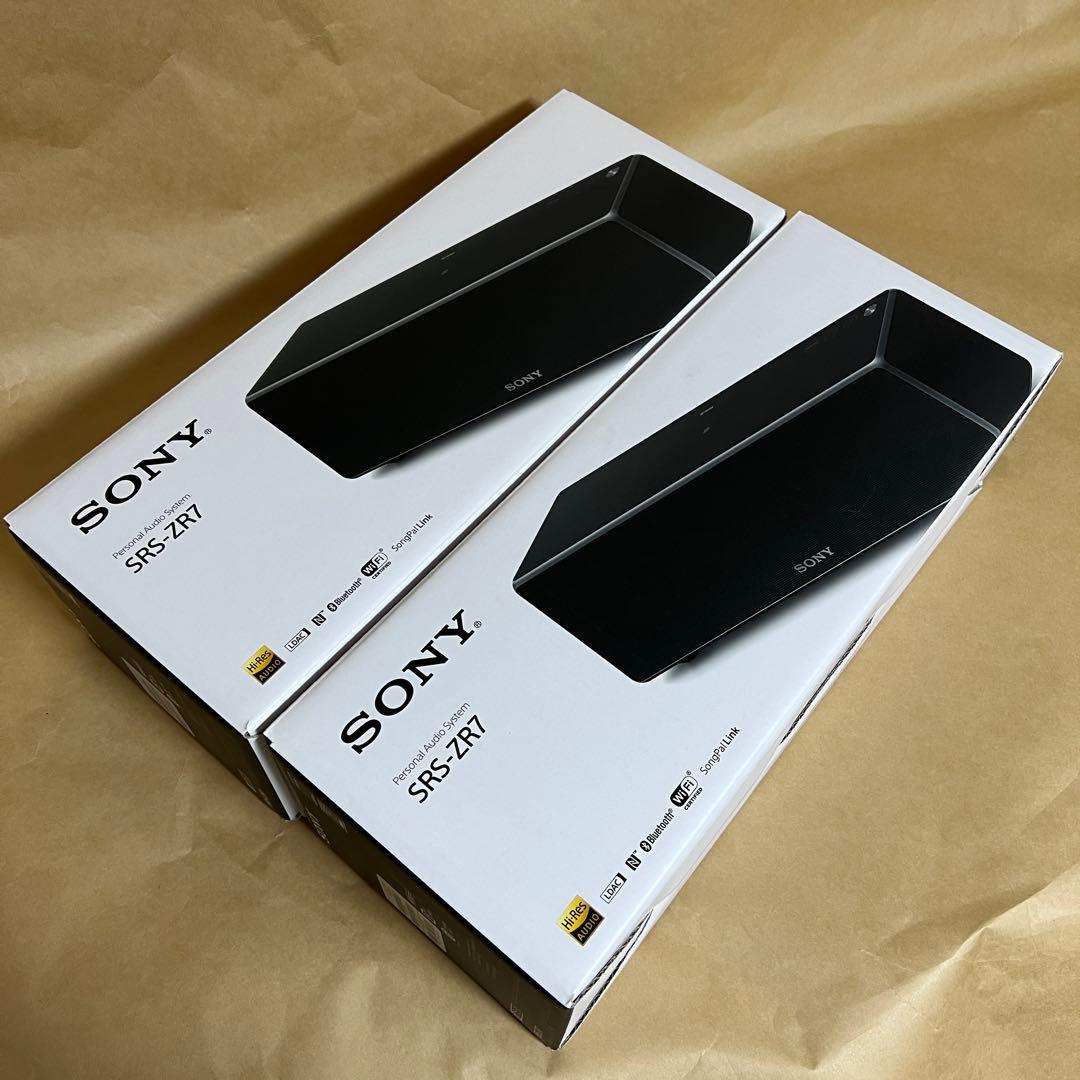2個セット SONY ワイヤレススピーカー ハイレゾ対応 SRS-ZR7 B