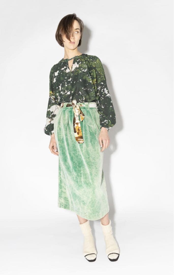 ANNTIAN ベロアスカート