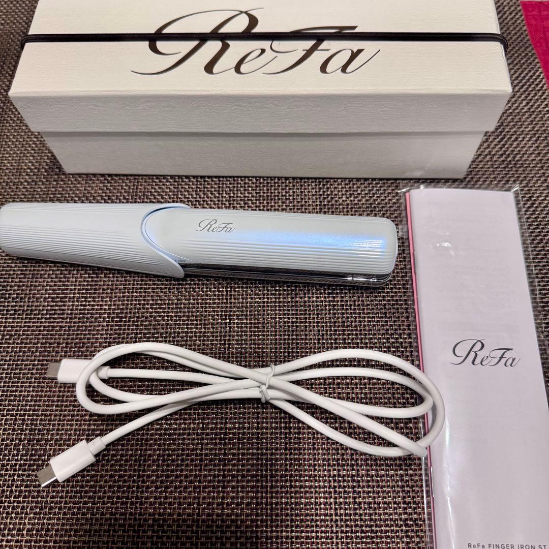 【未使用に近い】リファ フィンガーアイロン ST ホワイト