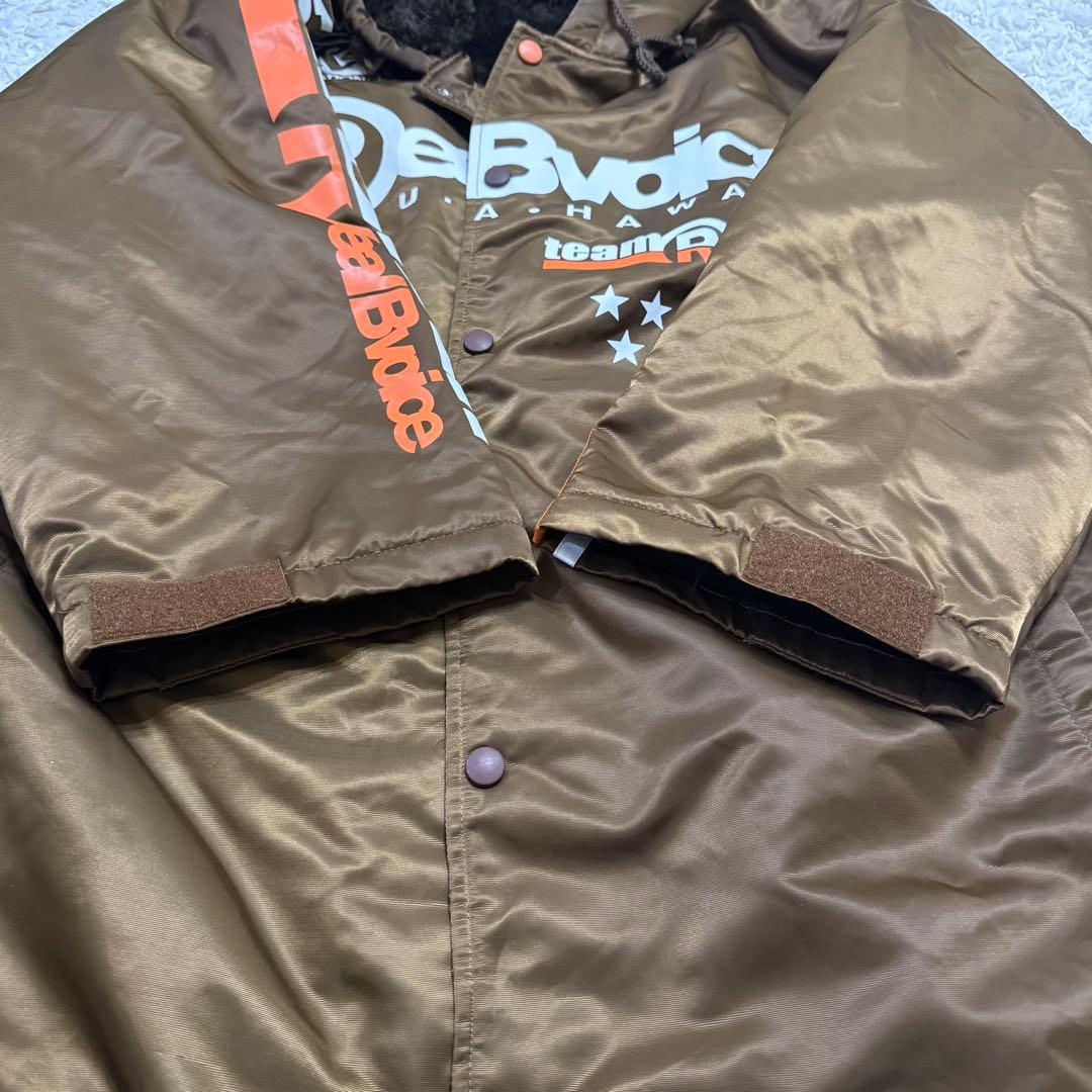 【リアルビーボイス】RealBvoice ベンチコート フード付き 裏ボア　茶