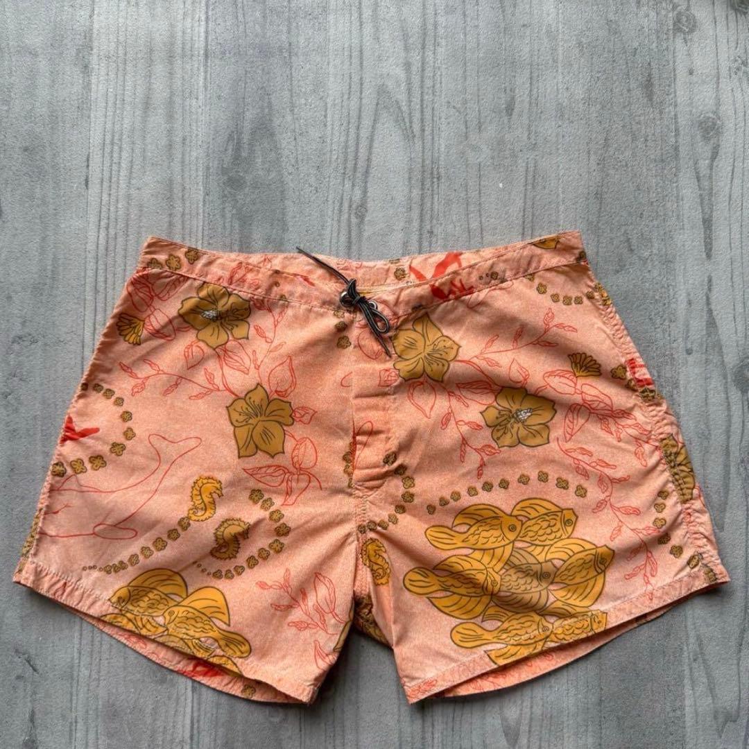 美品！70〜80'sUSA製【バードウェル】ボードショーツ　サーフトランクス