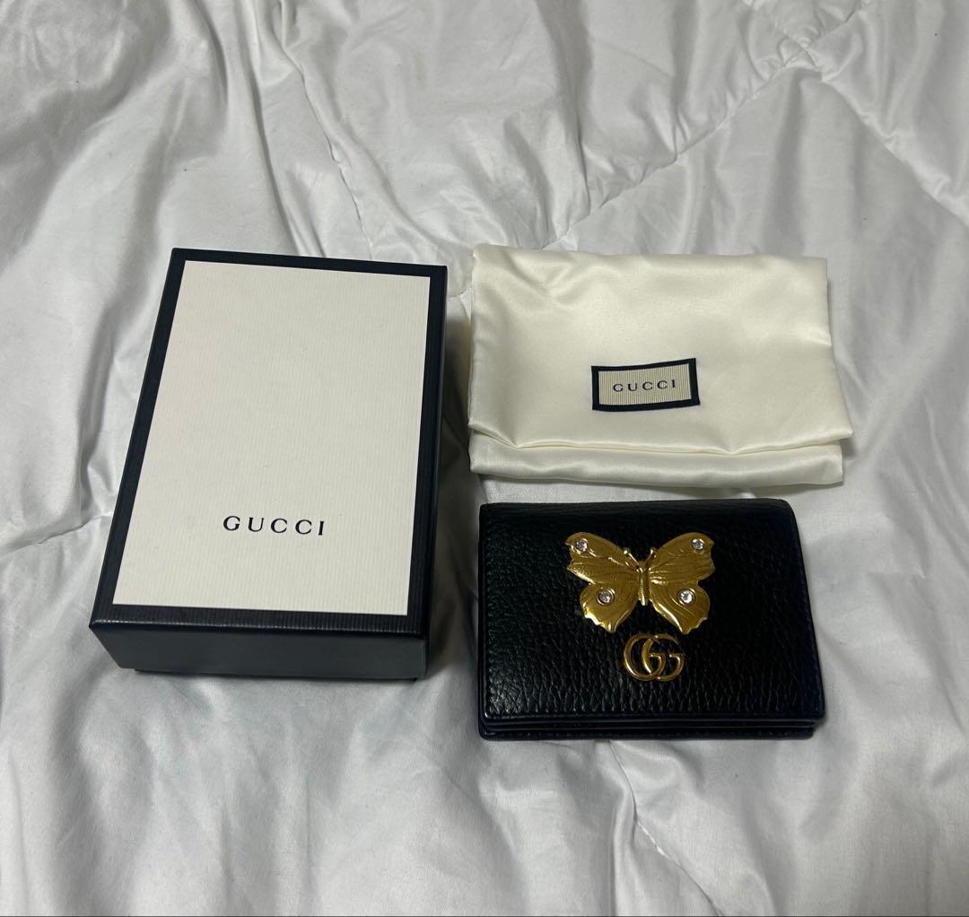 GUCCI バタフライ　2つ折り財布　ウォレット