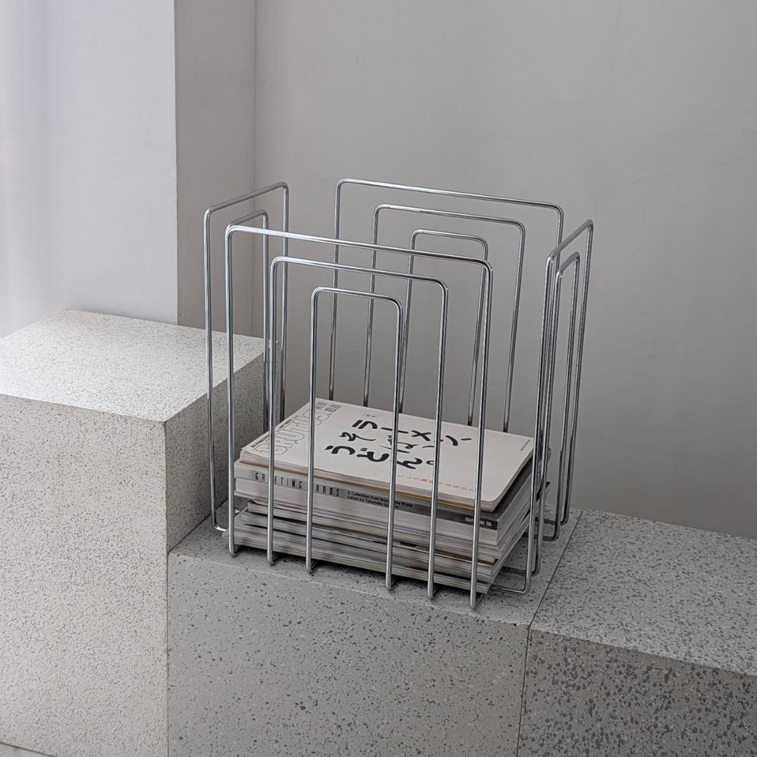 MERLO-T ペーパーコレクター スチール マガジン ラック ビンテージ