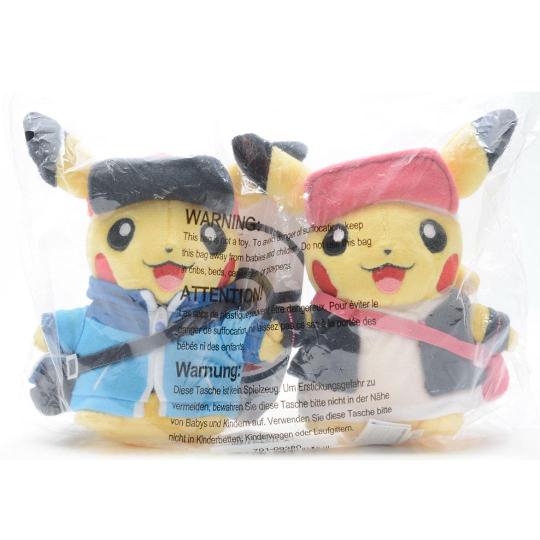 ポケモン ピカチュウ ペアぬいぐるみ 8体セット トレーナー 25周年 アメリカ