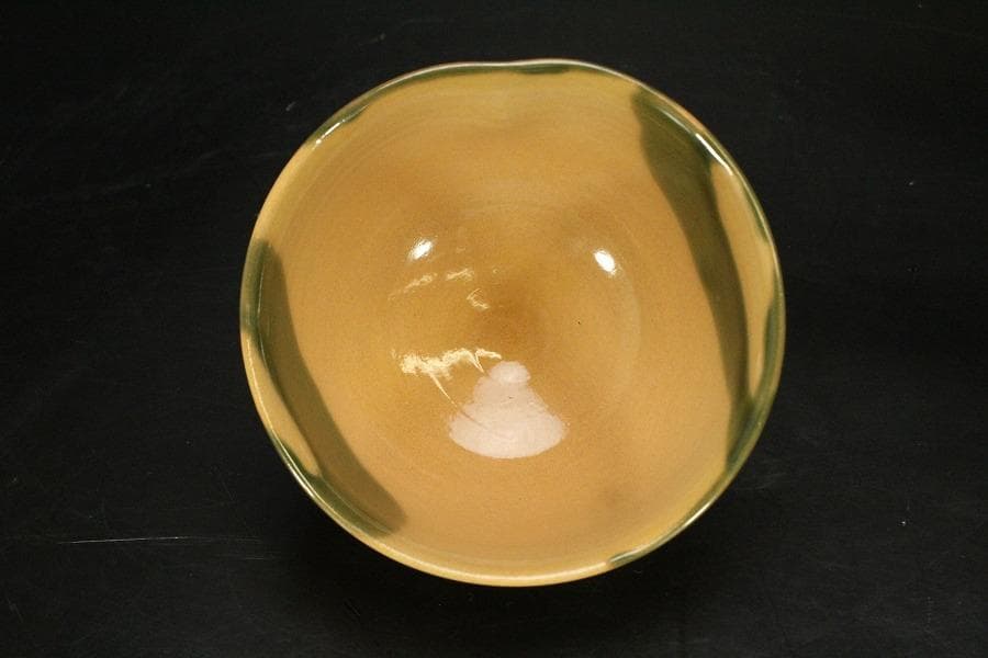 茶道具 京焼 紫翠窯 鈴絵茶碗　三代西村徳泉造 共箱 未使用(メ1551)