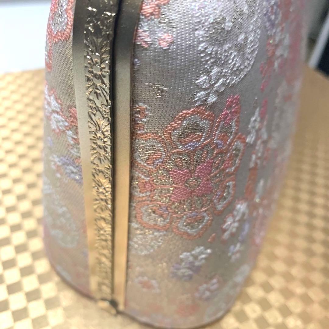 hamama ◆うさうさ233◆和装用バッグと草履のセット（ピンク・金色）