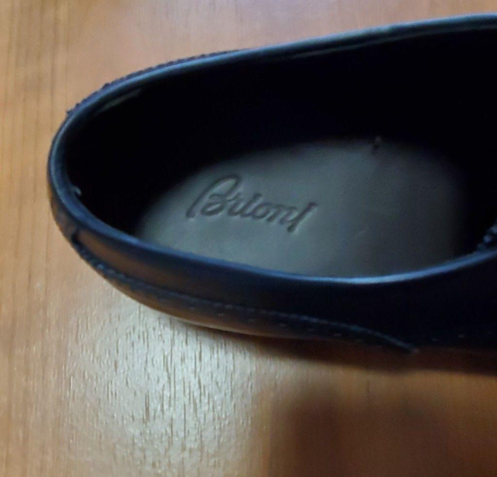 【未使用品】Brioni メダリオンストレートチップシューズ ドレスシューズ 黒