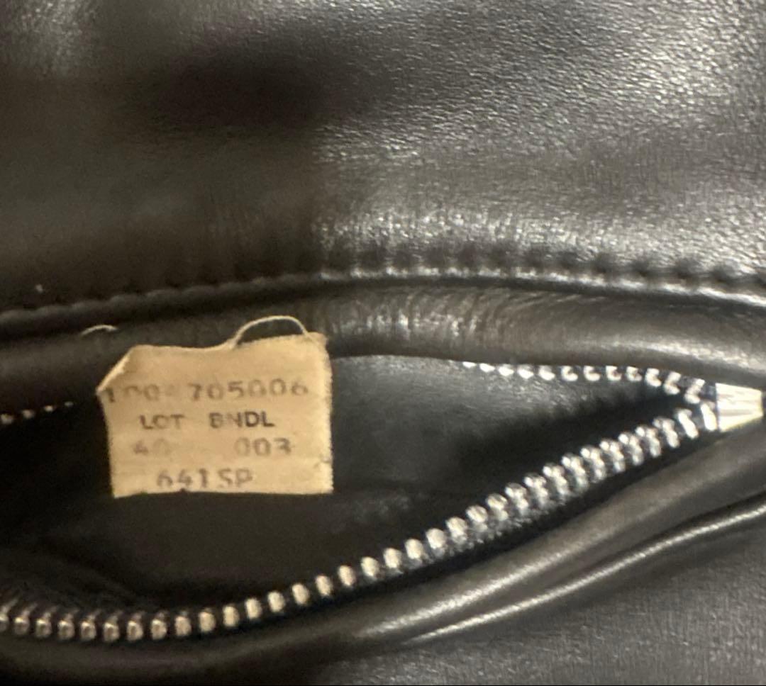 超美品‼️schott641SP 40インチシングルライダース　インナーボア付