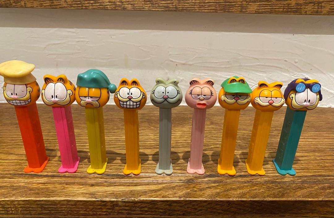 PEZ ガーフィールド 9本セット 希少 ヴィンテージ OLD ペッツ