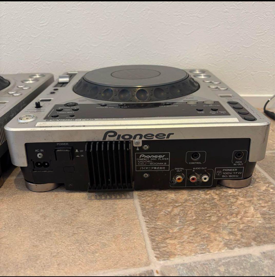 【2台セット】Pioneer CDJ-800MK2 シルバー　ジャンク