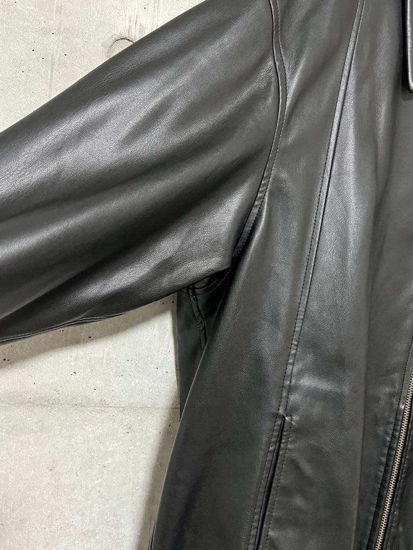 ADAM ET ROPE' アダムエロペ ポリエステル 合皮 ブルゾン レザー