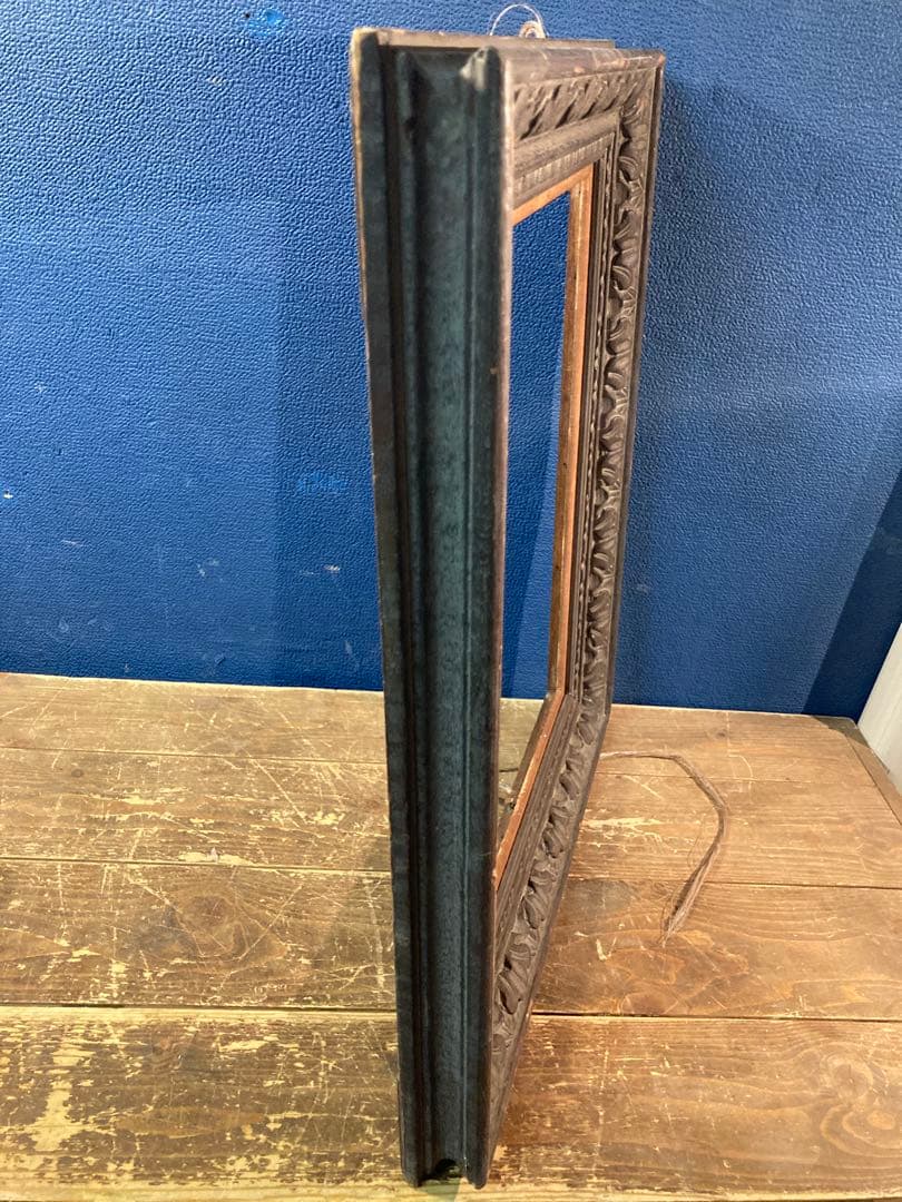 D 額縁　アート　アンティーク調　ヴィンテージ　木製　木枠　ブラウン　茶系