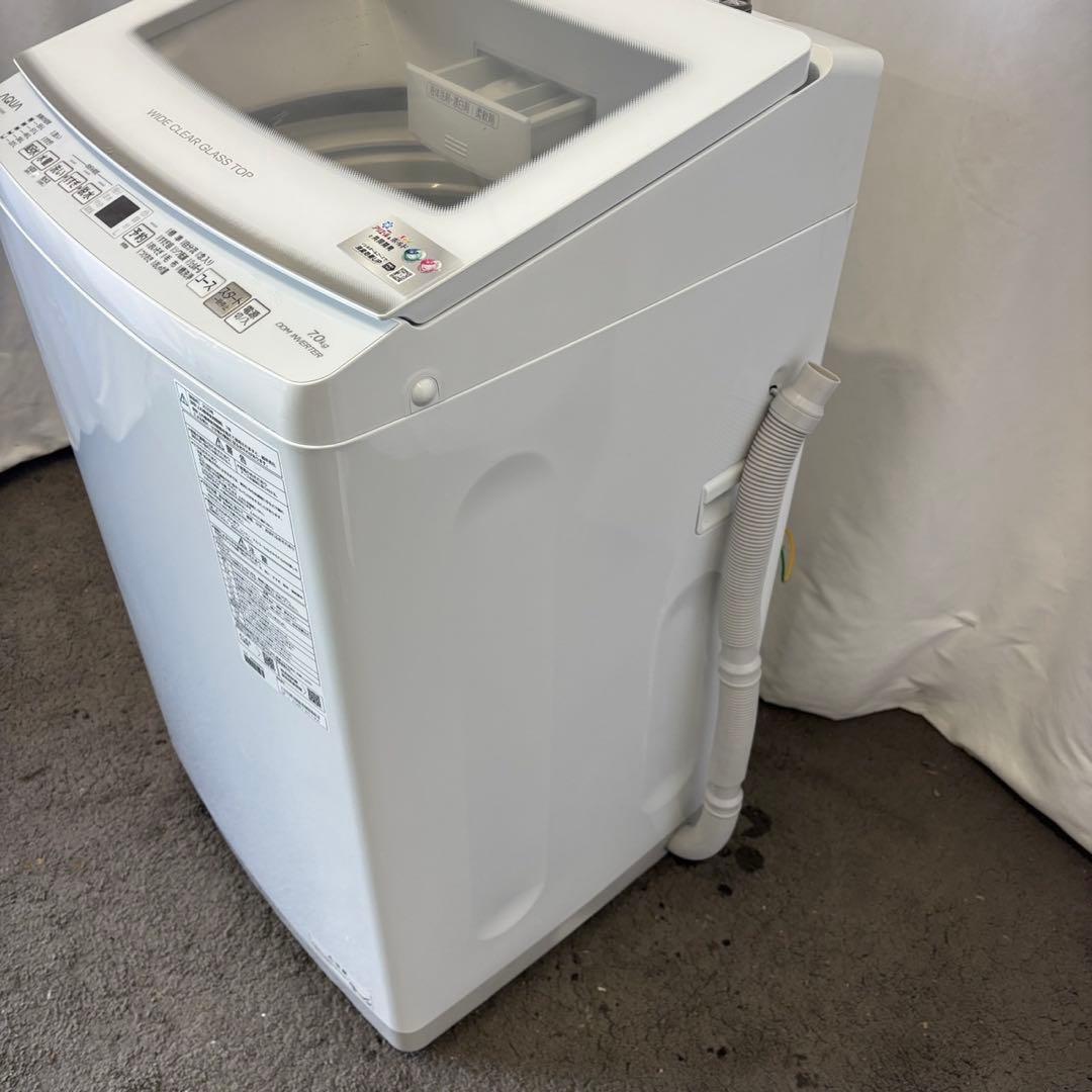 83　AQUA　洗濯機　2025年製　7キロ　綺麗　設置無料　安い‼️