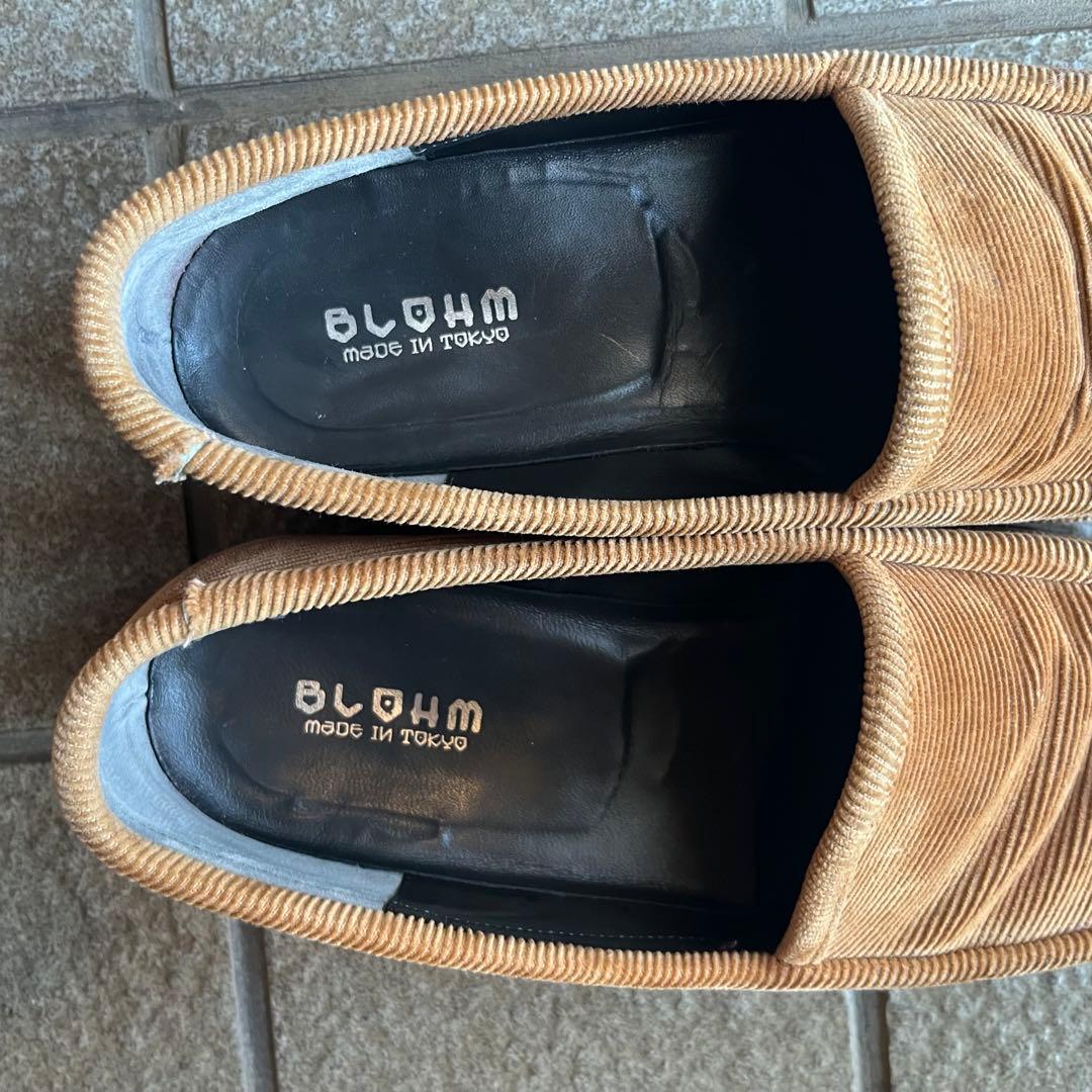 BLOHM◆ローファー/25cm/Homies Rat/BEG/コーデュロイ
