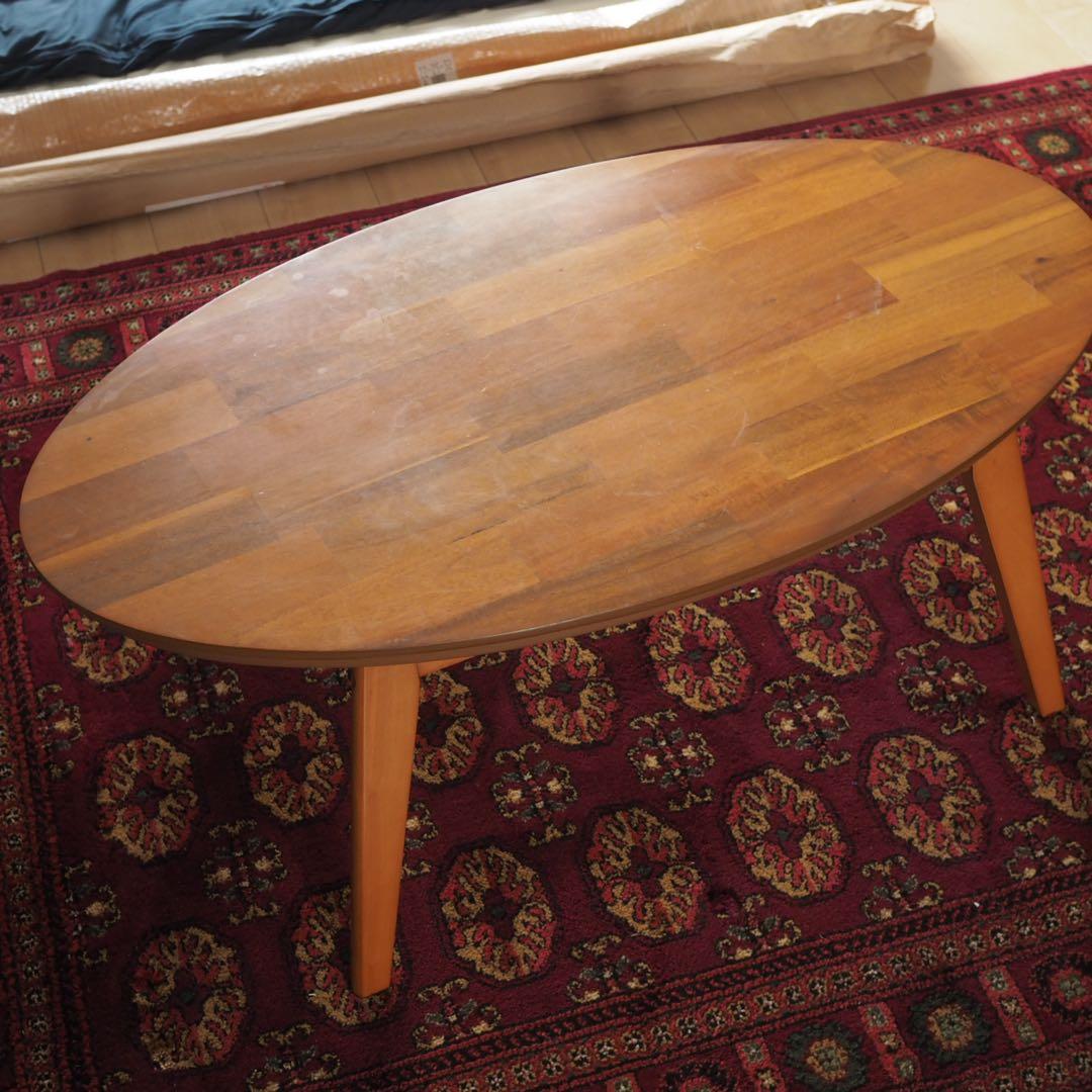 こたつテーブル　楕円形　ヤマソロ